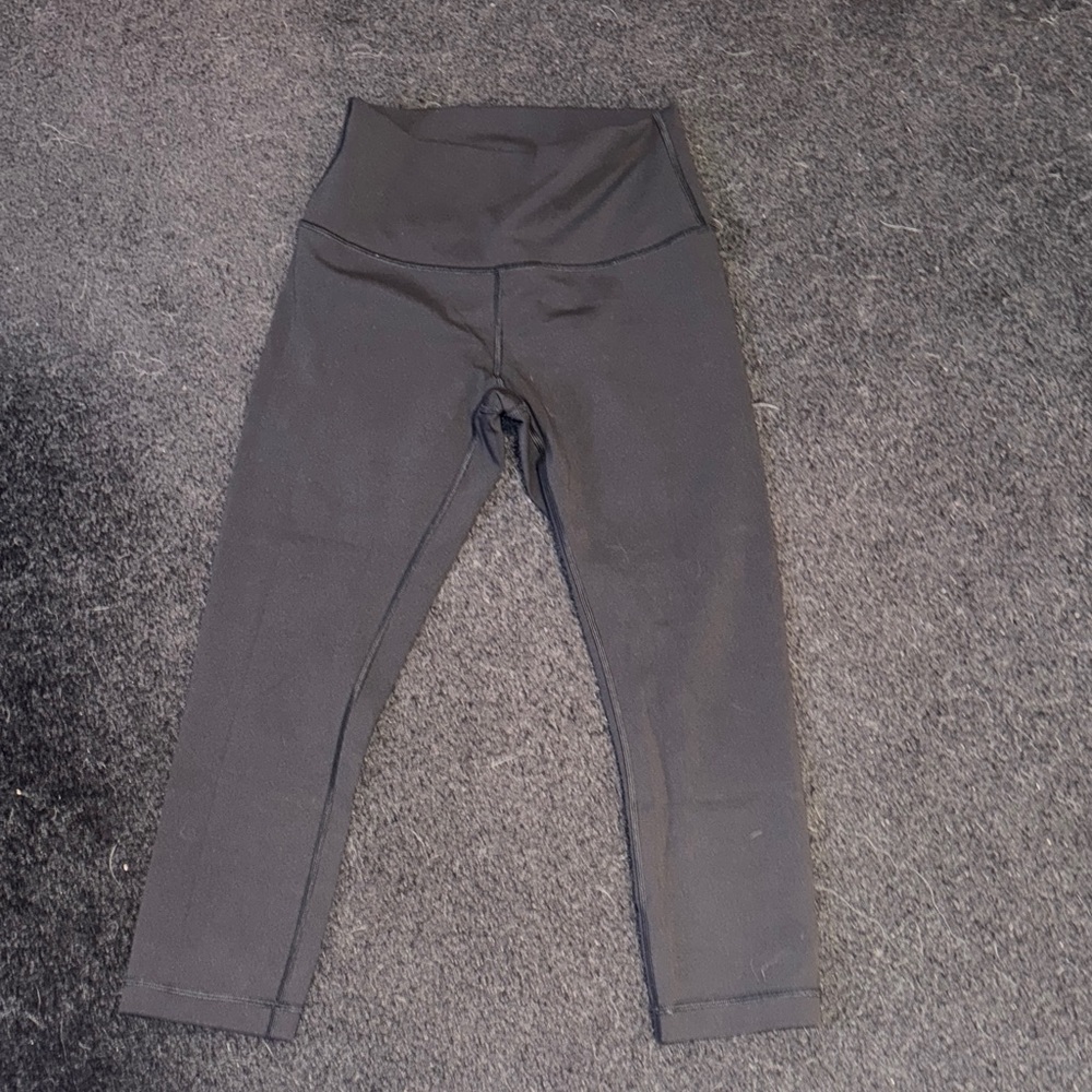 Lululemon Athletica Black High-Waisted Cropped Leggings